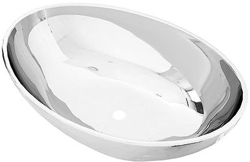 vidaXL Tvättställ 40x33x13,5 cm keramik silver