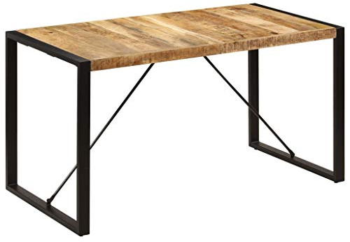 vidaXL Esstisch 140x70x75 cm Massivholz Mango