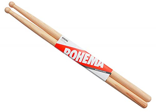 Rohema RM1 Marching Sticks Hickory Drumsticks mit Holzspitzen