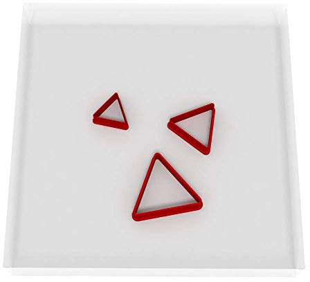 Mini/Tiny Triangle Set of 3 Value Fondant Cutter 1.5CM + 2CM + 3CM