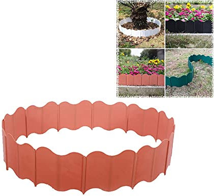 ksamwjf Garten Rasenkanten aus Kunststoff, Landschaftsbaukanten Gartenumrandung, DIY Outdoor Grass Barrier 9M, Flexibler Rasenkantenstreifen Für Landschaftsbau Rasen Weg,900cm