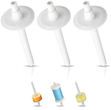 Cyrank 3 Stück Hilfsgarnrollenstift, Garnstift Garnrollenhalter, Garnrollenstift, Nähmaschinen Spulenstift, Universal Garnrollenhalter für die meisten Nähmaschinen, Haushaltsnähmaschine