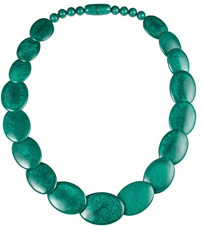 ZAVANA 60 cm lange Statement-Halskette für Frauen, handgefertigte Boho Chic Chunky Halskette für Damen in verschiedenen Farben, eleganter Bohème-Modeschmuck
