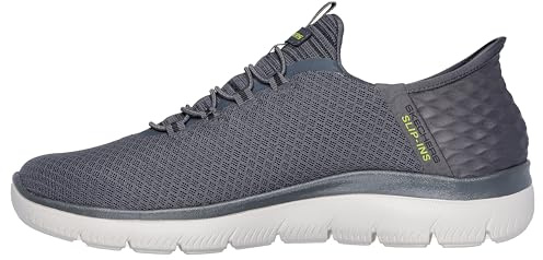 Skechers herr Summits High Range Sneakers, Charcoal Mesh/Trim, 42 EU Bred
