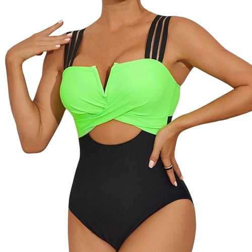 WILLBEST bauchweg Black pink Bikini neon Farben schlüpfer Damen Badeanzug Shapewear Damen Badeanzug mit Bein 2 teiler Bikini kinderski 5 Jahre roter Push up mädchen 140 uv