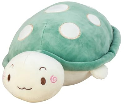 Lifestyle & More Baby-Plüschtier Kuscheltier Schildkröte rosa oder grün aus super weichem Spandex-Plüsch 32x12 cm (grün)