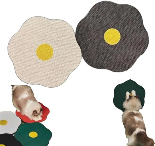 Almohadilla rascadora de flores para gatos en la pared, rascador de pared para gatos, cartón corrugado, rascador de gatos, almohadilla para rascar montada en la pared, rascador de uñas para gatos,