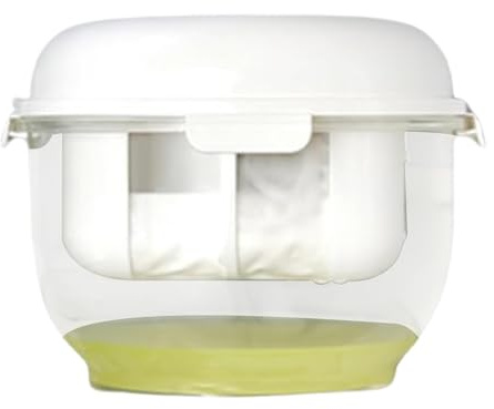 Joghurtbereiter, feinmaschiges Joghurtsieb | Siebbehälter und Maker | Siebbehälter mit transparentem Deckel, Filter, Maker-Sieb, feinmaschiges Design für die Käseherstellung von Joghurt
