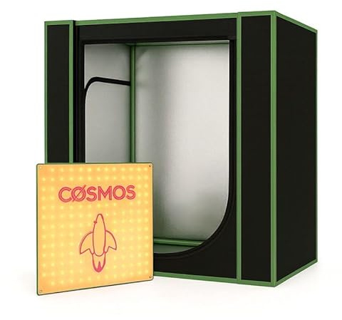 Weedness Mini Grow-Box-Set mit LED-Pflanzenlampe 45 Watt, 50x35x50 cm Growzelt Growschrank Zuchtzelt Indoor Anbau