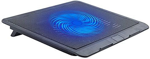 ISTOVO Laptop Fan Cooling Pad with Big Fans, Portable Laptop Cooling Fan with 2 in 1 USB Port, LED Light, Adjustable Stand