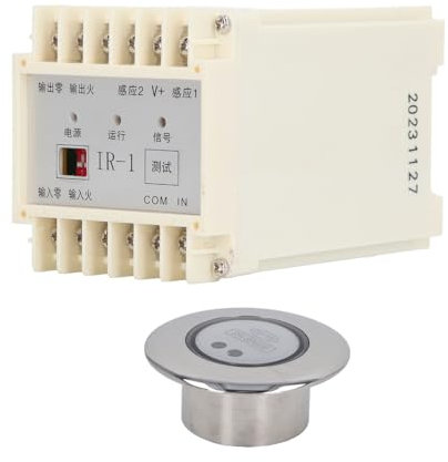 Stainless Steel SPA Induction Switch Controller, Touch Switch for Swimming Pool, Sauna, Bathing Place, Hydrotherapy, and SPA, Time Delay Switch, Energy Saving (Round Column)