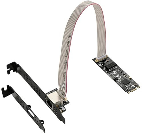 Giuneuow Scheda di Rete da M.2 A 5G Realtek RTL8126 Chip PXE Diskless Boot Scheda di Rete per Giochi E-Sport Scheda Controller LAN RJ45 Cablata