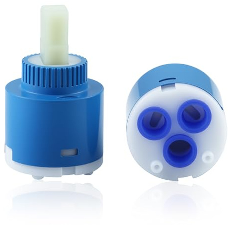 2 Stück Wasserhahn Kartusche, 35mm Keramik Kartusche Armaturen Spüle Zubehör Keramikkartusche Ersatzkartusche für Küchenarmatur Mischbatterie Badarmaturen Bidetarmaturen Duscharmatur