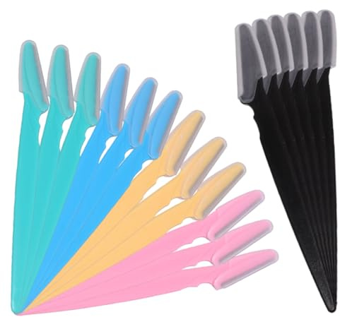 WeddHuis 18 Stücke Augenbrauenrasierer Gesichtsrasierer für Frauen Eyebrow Shaper für Gesicht Körper Augenbrauen Damen Männer