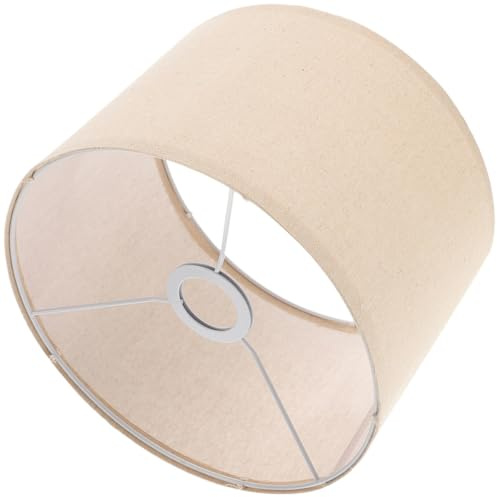 DIKACA Lampenschirm Aus Leinenstoff Lampenschirm 30.00 X 30.00 X 20.00 cm Ersatzlampenschirm Für Tischlampe Und Stehlampe Geeignet Für E27-Glühbirne Für Wohnzimmer Schlafzimmer Esszimmer