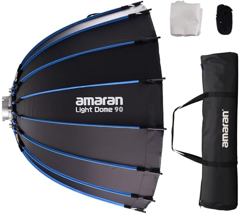 Aputure Light Dome Amaran Softbox 90cm (3ft) Large Circular Bowens Mount with Honeycomb Grid