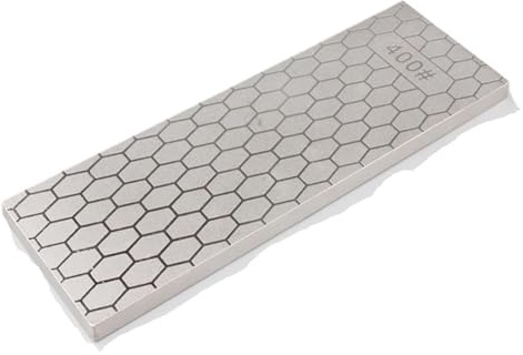 Acciaino per coltelli da cucina Acqua, Pietra for affilare diamantata a doppia faccia con grana 400/1000 e 600/1200 for coltelli da cucina(400 1000 Grit 180mm)