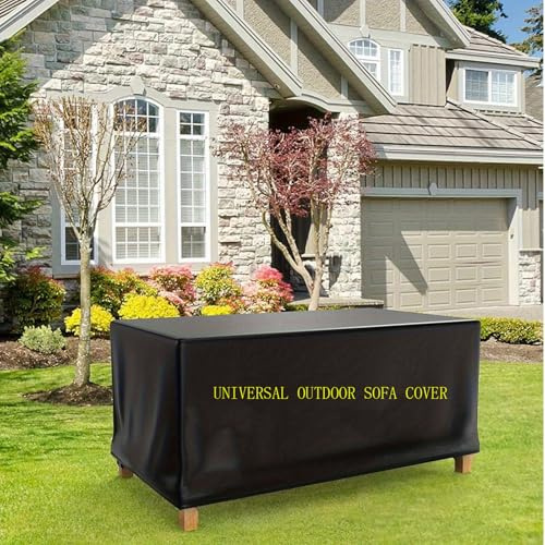 OOOXZO Bache Table Jardin 180x100x80cm/LxBxH Housse de Protection Table de Jardin, pour Meubles Jardin et Hivernage Mobilier Salon de Jardin Imperméable Anti-UV 600D Tissu Oxford