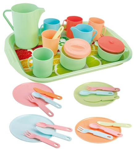 Byuexhp Set De Thé pour ,Jouet Éducatif d'apprentissage pour Jeu de Rôle avec Vaisselle | Service À Thé Jouet,pour Filles, Anniversaire, Nouvel an, Fêtes et