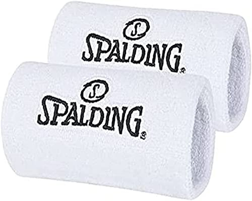 Spalding 3000928301 Schweißband, weiß (white)
