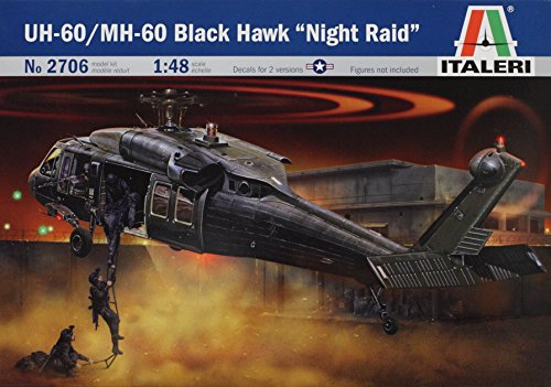 Italeri I2706 510002706 - 0.075 UH-60A schwarze Hawk Night Raid, Schwarz