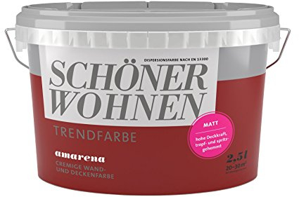 2,5 Liter Schöner Wohnen Trendfarbe Amarena matt