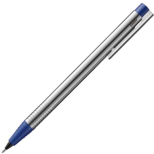 Lamy logo matt blue - portaminas atemporal con alta funcionalidad y estuche de robusto acero inoxidable - incluye recambio M 40 de línea fina 0,7 mm