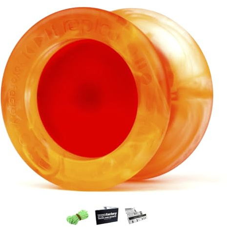 YoYo Factory Replay Pro JoJo – Unresponsive Profi Yoyo mit Leerlauf – Empfohlen von Weltmeister Gentry Stein – Fidget Toy & Spielzeug für Kinder und Erwachsene - Orange