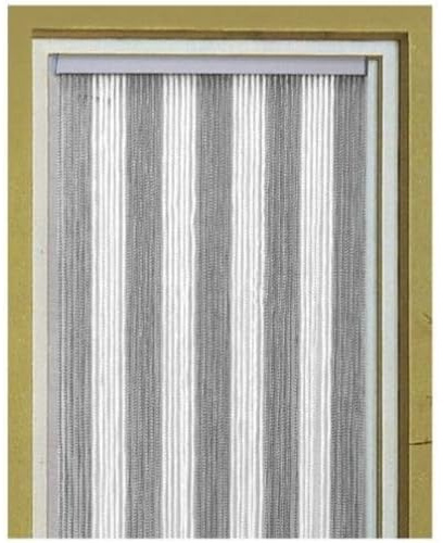 Türvorhang Korda 100 x 220 cm weiß/silber
