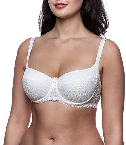 frugue Damen Dirndl BH Push Up Bandeau Elfenbein EU 90C