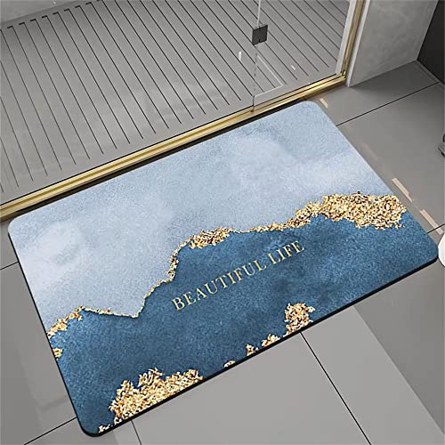 RUGMRZ Bodenbelag Für Balkon Für Bad Eingang, Bad und Küche kinderzimmer teppiche Jungs blau Auslegware terrasse Teppich bodenbelag für Balkon Creative Home teppich80x160CM