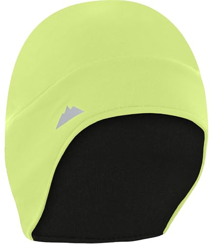 Tough Headwear Thermal Helmet Liner Skull Caps for Men -Winter,Helmet Cap & Cycling Caps for Running,Skiing,Winter Sports Black