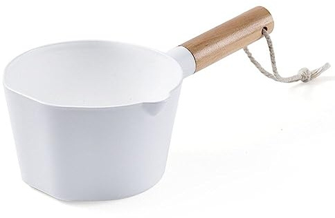 Danlai Plastic Water Ladle, Bath Ladle Dipper Long Wood Handles Water Scoop Shampoo Ladle Cup Perfect for Kitchen, Bathroom and Garden