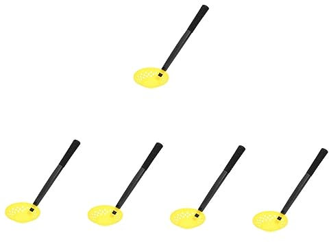 INOOMP 5pezzi Cucchiaio per Ghiaccio Pieghevole Ergonomico Attrezzatura Professionale da Pesca Accessorio per Pescatori Inverno con Drenaggio Veloce e Design Compatto