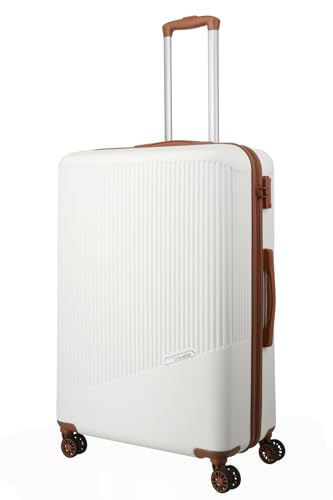 Travelite 4-Rad Hartschalenkoffer groß 96 Liter, Gepäck Serie Bali: ABS Hartschalen Trolley mit TSA Kombinationsschloss, 77 cm