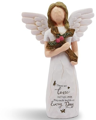AUKEST Sympathy Gifts for Loss of Loved One - Bereavement Gift, Remembrance Gifts, Angel Statue, Memorial Gift, Angel Figurines