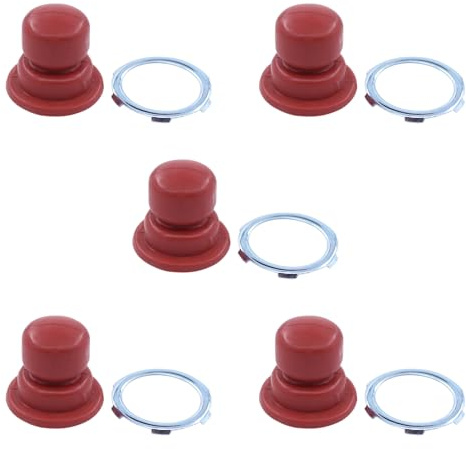 Vergaser Primer Pumpe Knopf Glühbirnen Benzinpumpe Zündkapsel Kraftstoffpumpe Primerkolben mit Ring Primärglühlampen Primer Birnen rot für Tecumseh Motoren 36045A 36045 632694A VLV60 632694