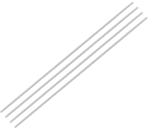 QUARKZMAN 4Pcs Tiges Filetées Entièrement, M3 x 400mm Acier Inoxydable 304 Goujons de Barre Filetée à Droite Pas de Filetage M3-0.5 pour l'Assemblage de Machines de Meubles