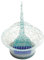 Kit de teinture de cheveux Liummrcy, kit de teinture salon, colorant coiffure, brosse bol set coiffage accessoires de coiffage 2pcs bleu