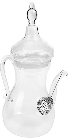 PRETYZOOM Glas Teekanne Im Nahen Osten Stil Dekorativ Hitzebeständig Teebereiter Mit Sieb Für Tee Kaffee Kräutermedizin Langlebig Und Robust