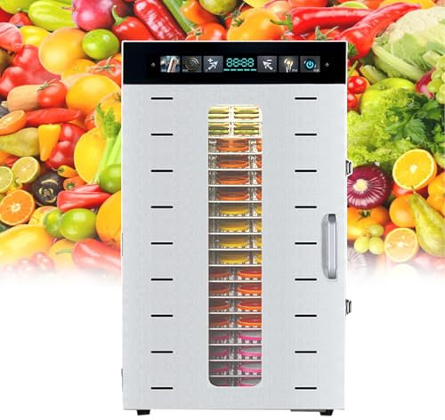 Deshidratador De Alimentos Con Luz Cálida, Máquina Secadora De Alimentos Eléctrica Para Pescado, Carne, Frutas, Carne Seca, Hierbas, Deshidratador De Alimentos Comercial 30-90 °C,20-layer