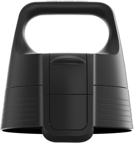 SIGG WMB ONE Top 2 svart stängning (en storlek), reservdel drickflaska, kan användas med en hand och läckagesäker stängning