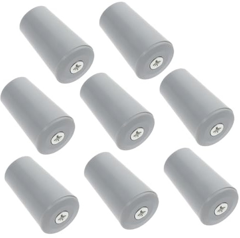Cabilock Roller Shutter Stoppers Window Shutter Replacement Parts with Nuts Grey Plastic Limiters 8pcs Set and Window Screen Fastening