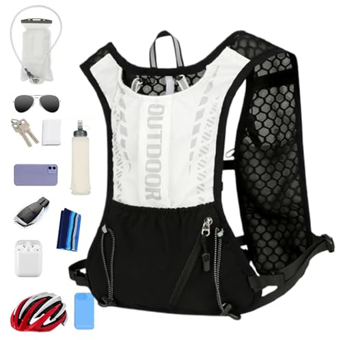 Gupcaqosjw Gilet D'hydratation, 36x17cm Gilet Running Hydratation, Gilet Trail, Gilet De Course, Running Vest Chest, Gilet Réfléchissant, Gilet Hydratation Running Femme Et Homme