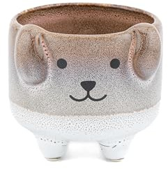 Sass & Belle Mojave Dog Planter - Colourful Mini Pot for Succulents, Cactus, Flower Bulbs, Quirky Home Décor, Indoor Garden Accessory, Plant Pot Gift Idea