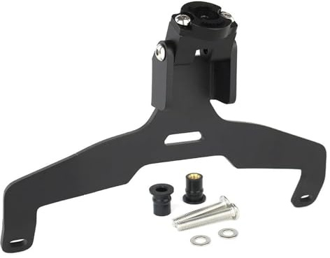 QGMKMVZZBK Porta Cellulare GPS Per Suzuki Per GSX-S1000GX 2024 Supporto Per Telefono Con Barra Trasversale Per Parabrezza Per Moto Per Navigazione GPS(Black 4)