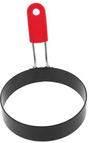 SMASOLO 2 piezas Anillos de Huevo de Acero Inoxidable Antiadherentes para Freír Huevos Molde Redondo Multiusos para Panqueques y Tortillas Cocina Hogar