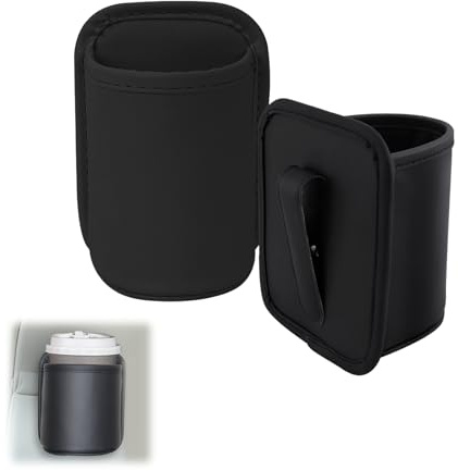 OMJMYY 2 Pièces Porte Gobelet Voiture, Support Gobelet Voiture Universel Porte-Gobelet Auto pour À Boissons Et À Café(Noir)