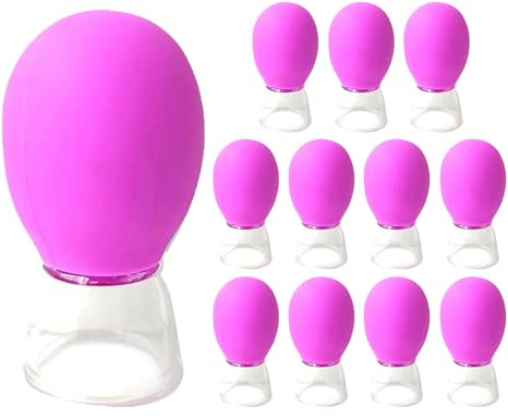 Conjunto de Ventosas Faciales - Conjunto de Terapia Con De Silicona Para | La Cara, Ventosos Para La Cara, Ventosos De Masaje Profesionales De Succión Más Fuerte