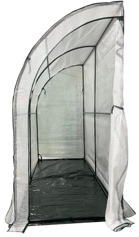 Demi-Serre Murale adossée pour Jardin et Balcon 80 x 200 x 160 cm
